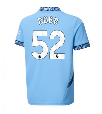 Manchester City Oscar Bobb #52 Hemmatröja 2024-25 Kortärmad